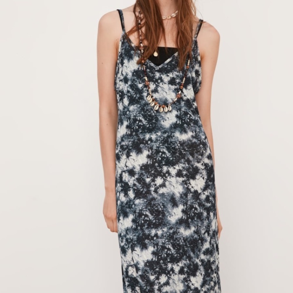 Zara Tie Dye Printed Maxi Dress - Picture 2 of 6